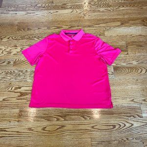 George Short Sleeve Shirt Golf Polo Size XL Pink as Pink Gets! Great Condition